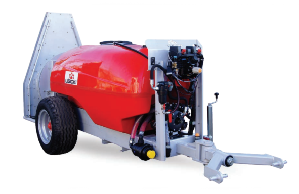 opryskiwacz sadowniczy jednowentylatorowy z odwróconym ciągiem skośnym